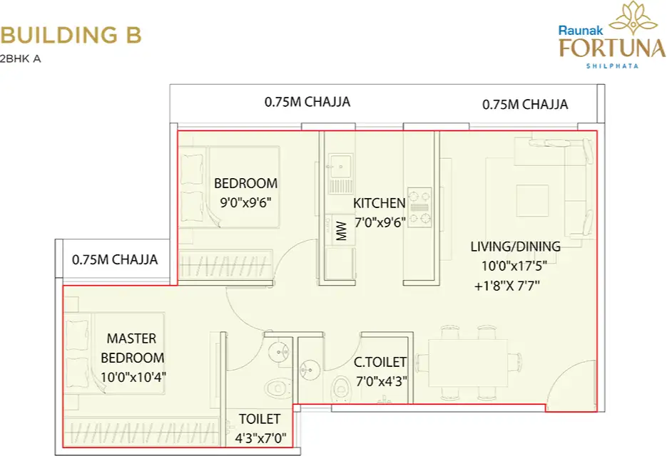 Raunak Fortuna Shilphata Floor Plans Raunak Fortuna Shilphata Floor Plans