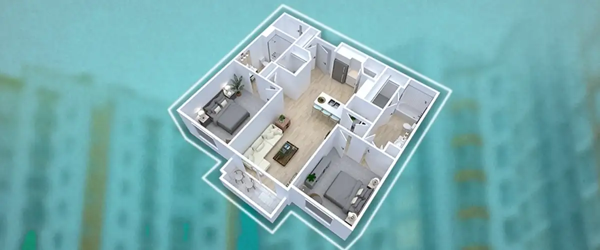 Raunak Apartment floor plan design