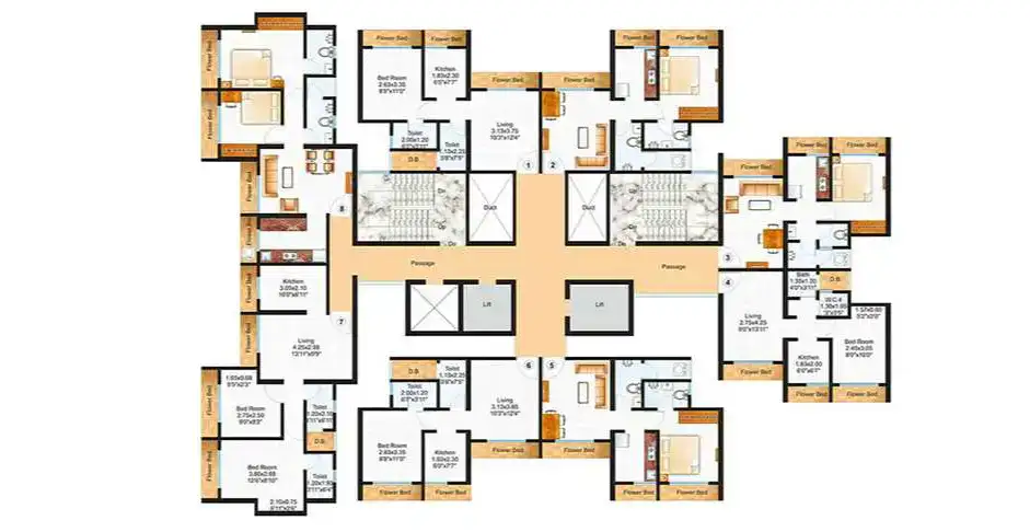 Rounak Residency Floor Plan