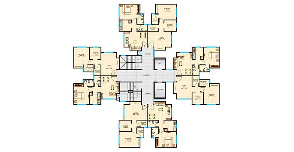 Raunak Heights Floor Plan